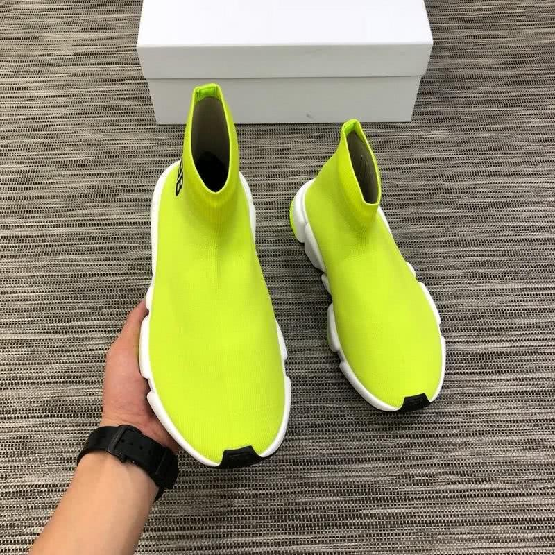 Balenciaga Speed Sock Boots Fluorescent Green Men Women 3
