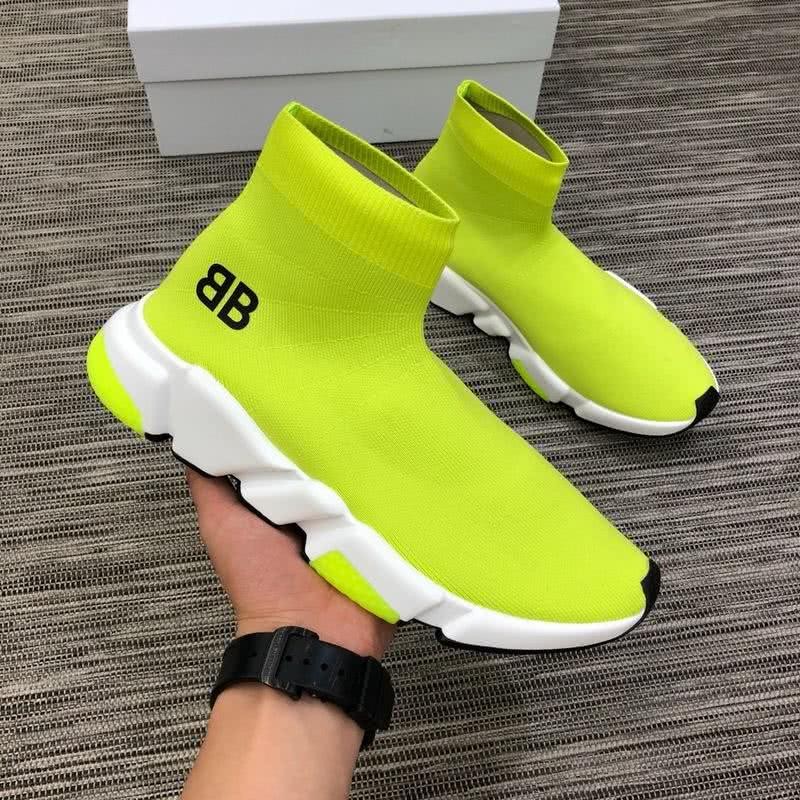 Balenciaga Speed Sock Boots Fluorescent Green Men Women 6