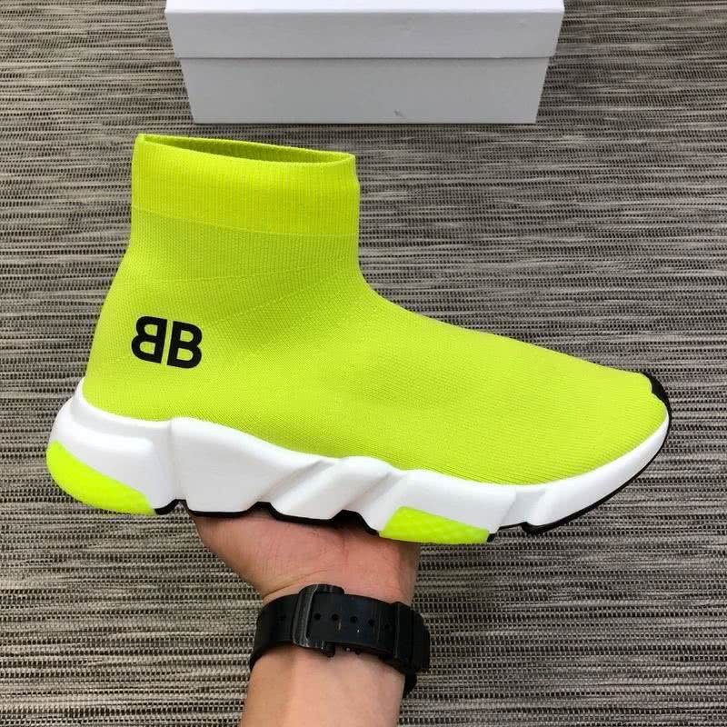 Balenciaga Speed Sock Boots Fluorescent Green Men Women 9