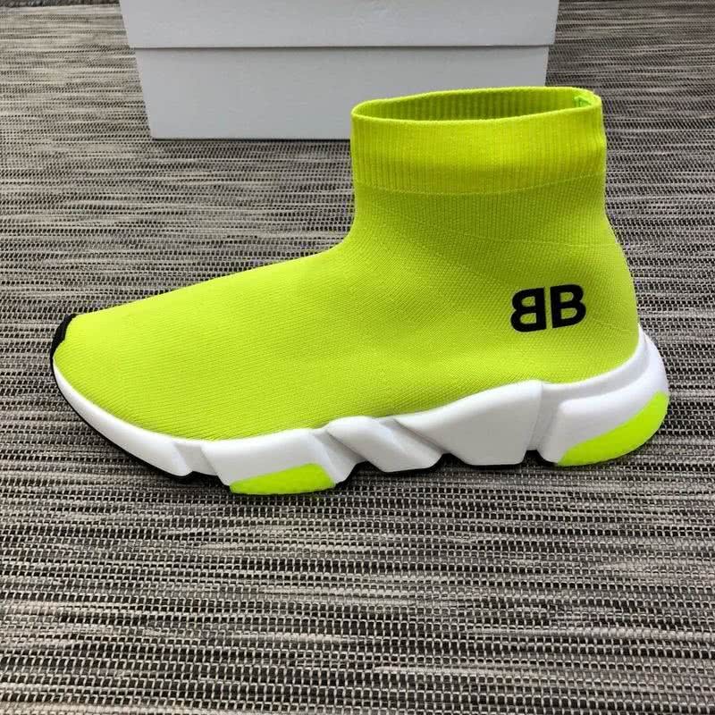 Balenciaga Speed Sock Boots Fluorescent Green Men Women 8