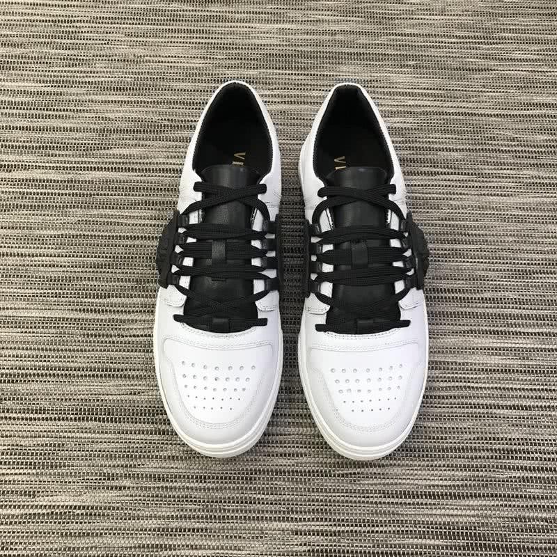 Versace Top Quality Casual Shoes Cowhide White And  Black Men 2