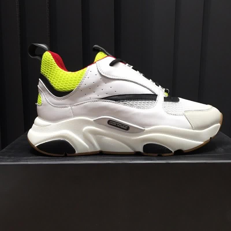 Dior Sneakers White Black Yellow Upper Red Inside Men 5