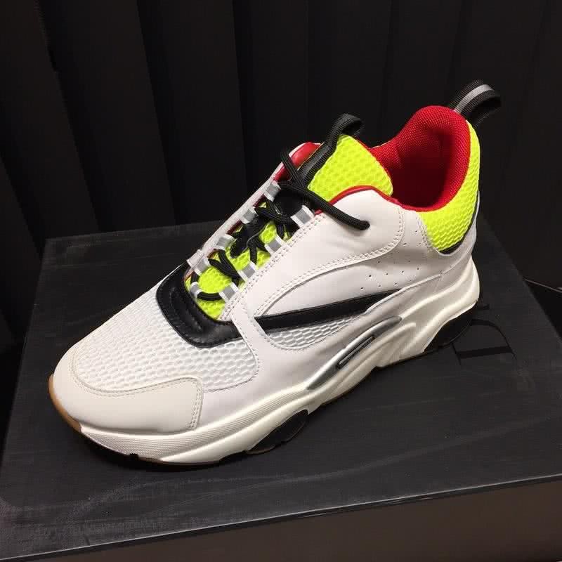 Dior Sneakers White Black Yellow Upper Red Inside Men 9