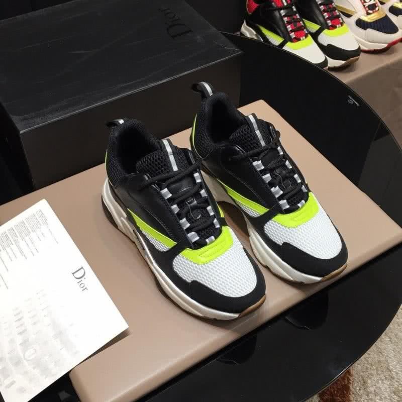 Dior Sneakers White Meshes Black And Yellow Men 2