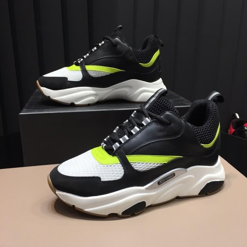 Dior Sneakers White Meshes Black And Yellow Men 3