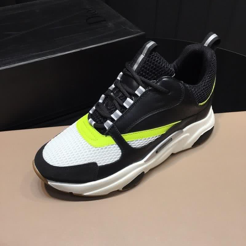 Dior Sneakers White Meshes Black And Yellow Men 6