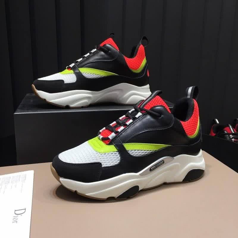 Dior Sneakers Black White Red And Yellow Men 3