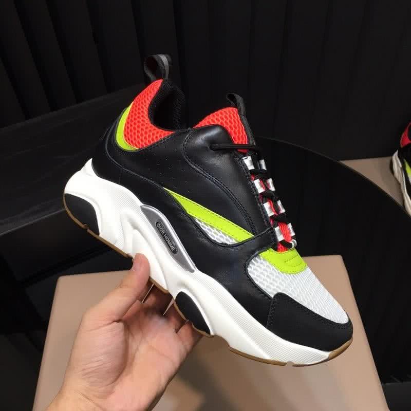 Dior Sneakers Black White Red And Yellow Men 4