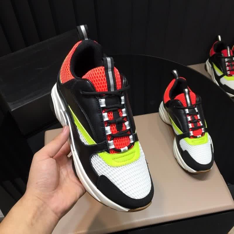 Dior Sneakers Black White Red And Yellow Men 7