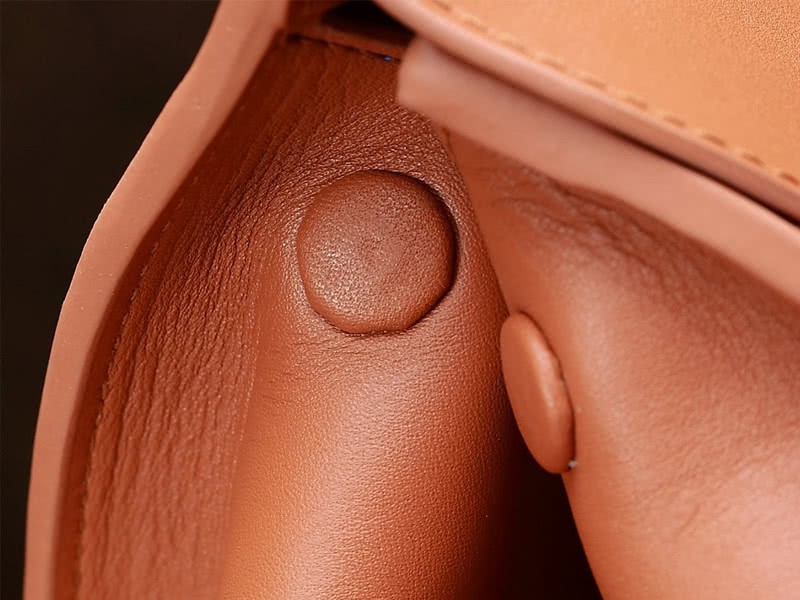 Celine Tie Nano Top Handle Bag Leather Camel 14
