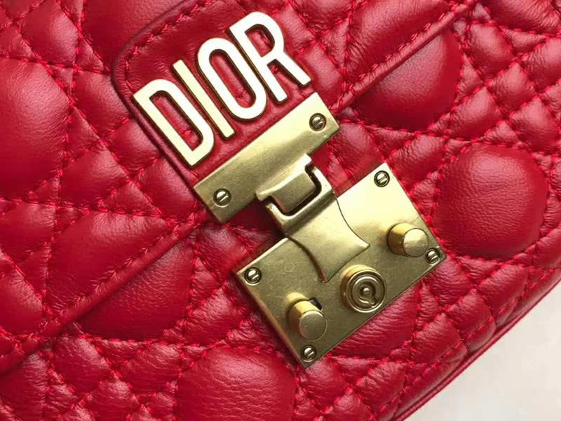 Dior Dioraddict Mini Lambskin Bag Red 6