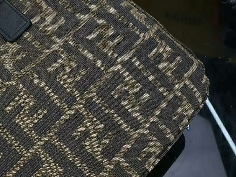 Fendi Ff Fabric Tote With Golden Hardware ff06 7