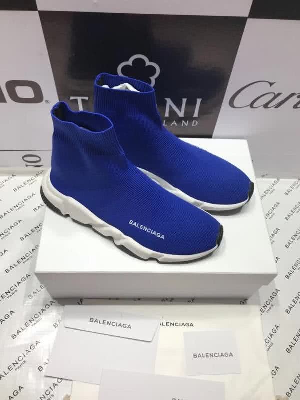 Balenciaga Speed Sock Boots Blue 3