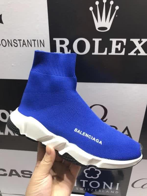 Balenciaga Speed Sock Boots Blue 2