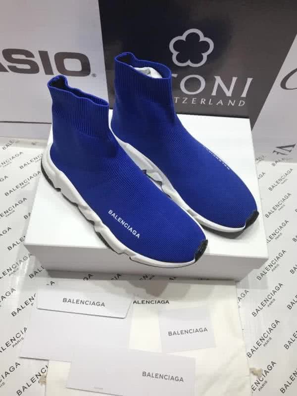 Balenciaga Speed Sock Boots Blue 8