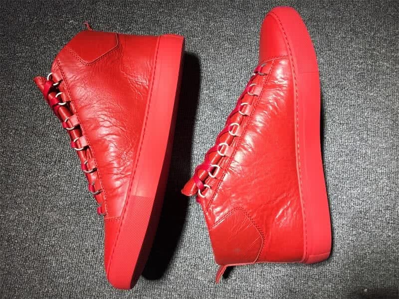 Balenciaga Classic High Top Sneakers Light Red 6