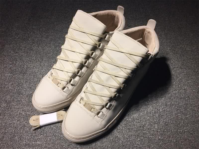 Balenciaga Classic High Top Sneakers White With Number 1