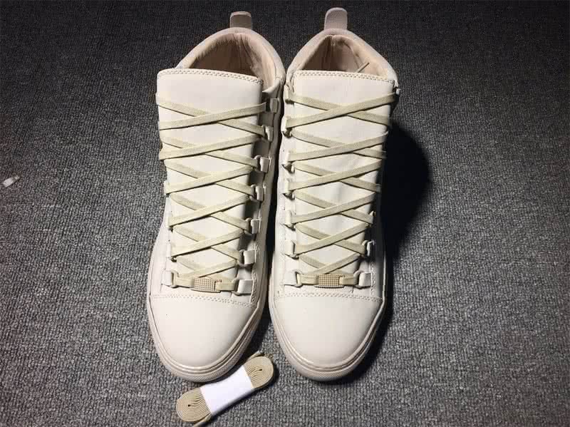 Balenciaga Classic High Top Sneakers White With Number 3