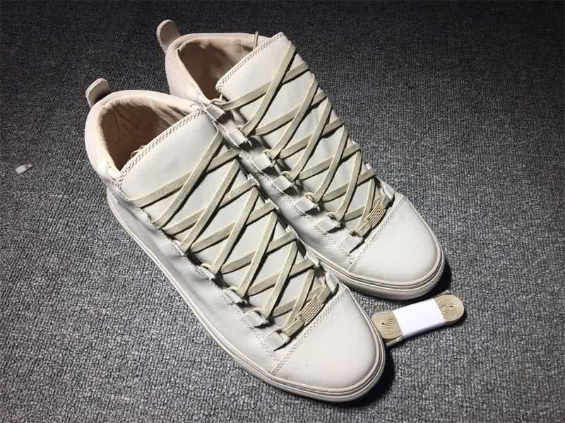 Balenciaga Classic High Top Sneakers White With Number 2