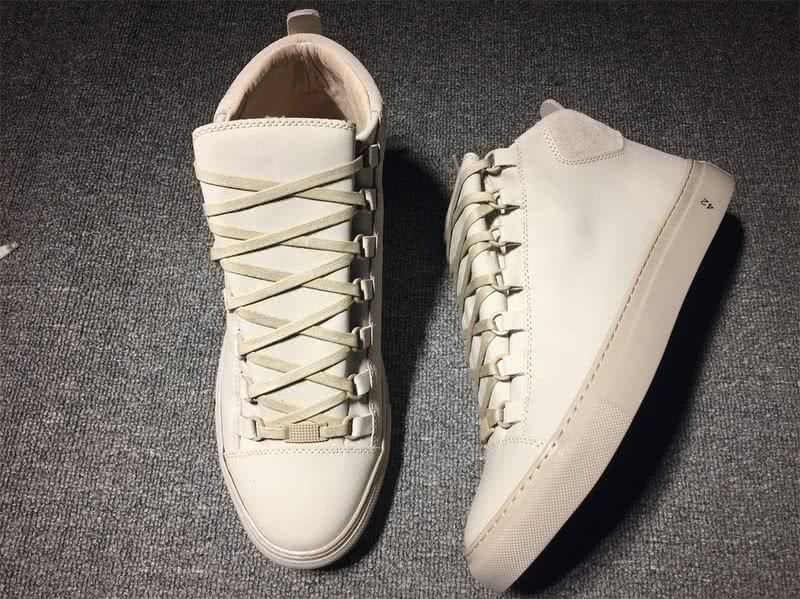 Balenciaga Classic High Top Sneakers White With Number 4