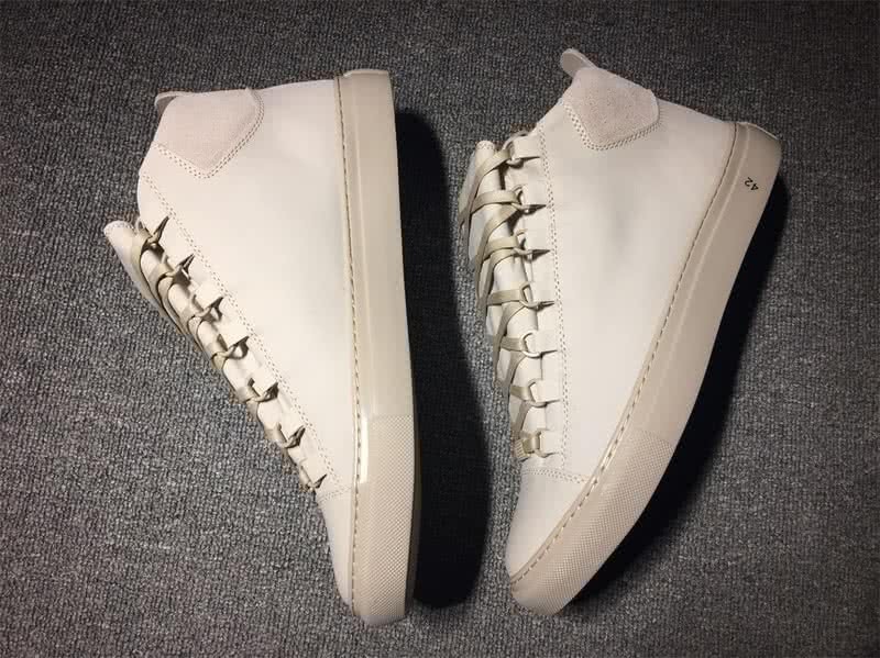 Balenciaga Classic High Top Sneakers White With Number 6