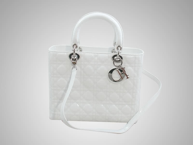 Dior Cannage Bag White 1