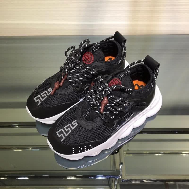 Versace New Breathable Sneakers Black And Orange Unisex 1