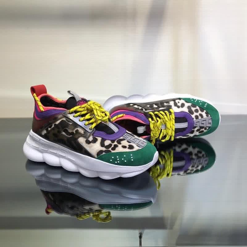 Versace New Breathable Sneakers Yellow And Green Unisex 5