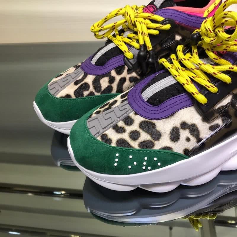Versace New Breathable Sneakers Yellow And Green Unisex 7