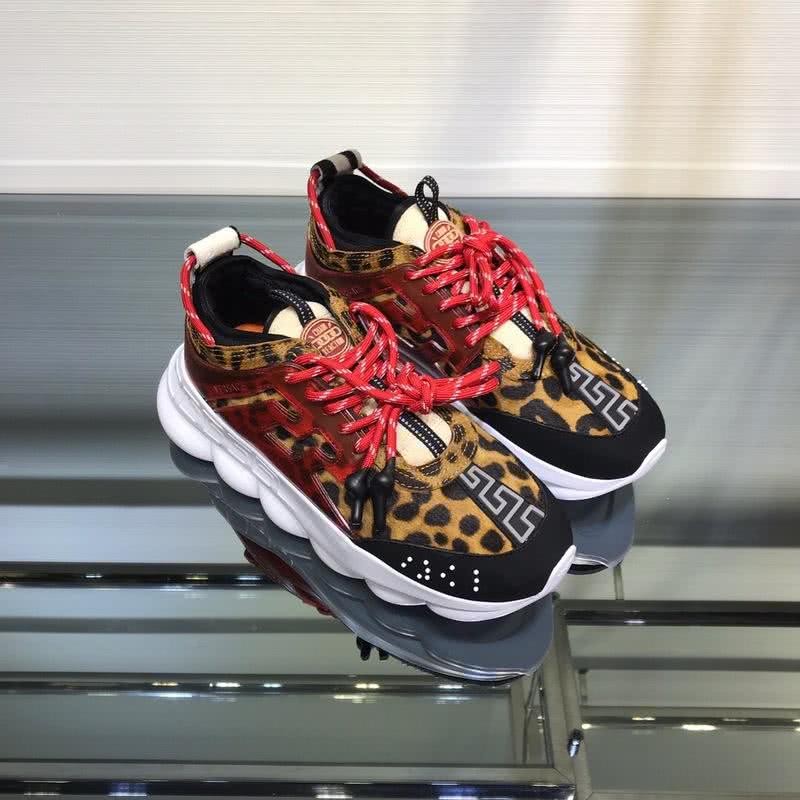Versace New Breathable Sneakers Red And Yellow Unisex 3