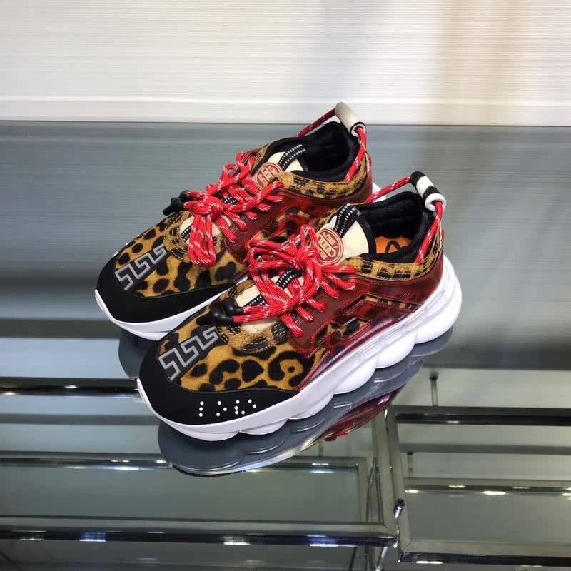 Versace New Breathable Sneakers Red And Yellow Unisex 1