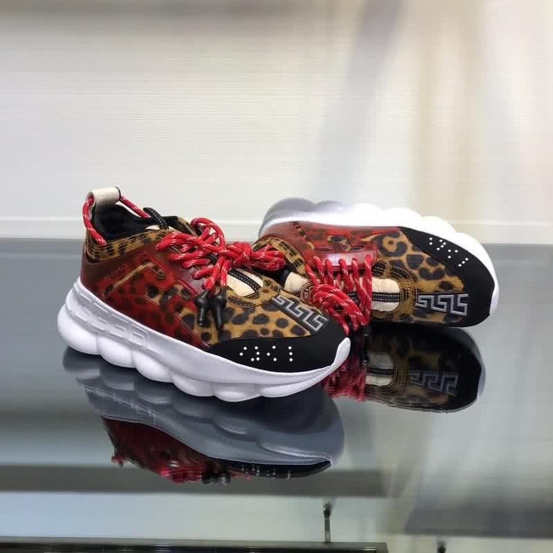 Versace New Breathable Sneakers Red And Yellow Unisex 4