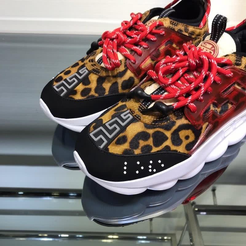 Versace New Breathable Sneakers Red And Yellow Unisex 5