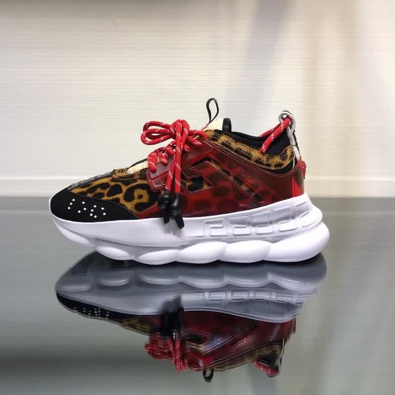 Versace New Breathable Sneakers Red And Yellow Unisex 9