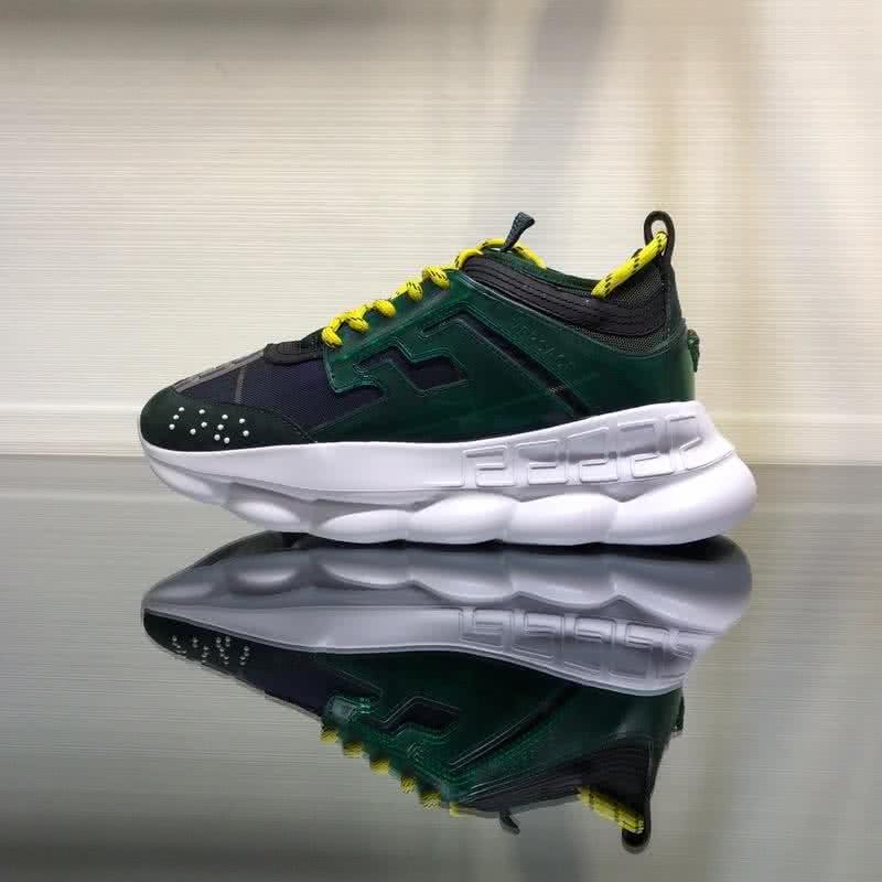 Versace New Breathable Sneakers Yellow And Green Unisex 5