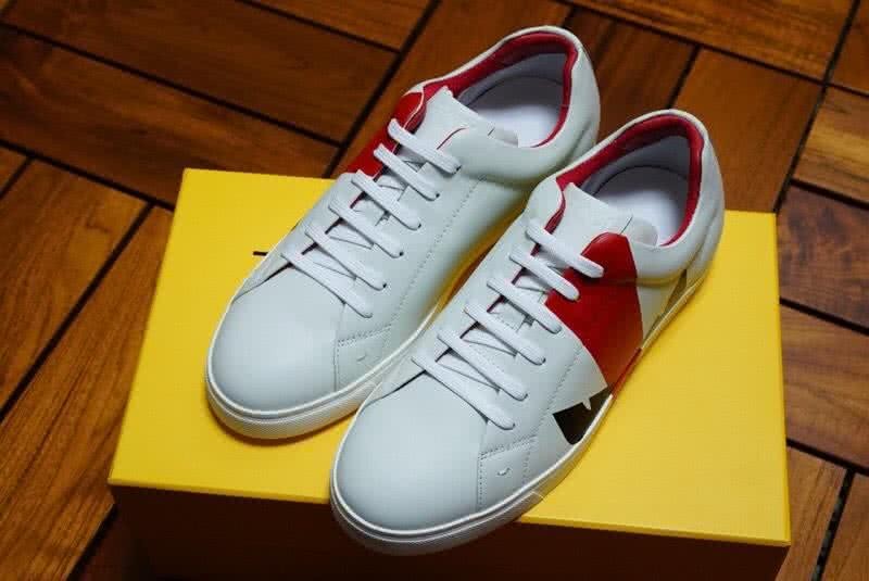 Fendi Sneakers White Red And Blakc Men 1
