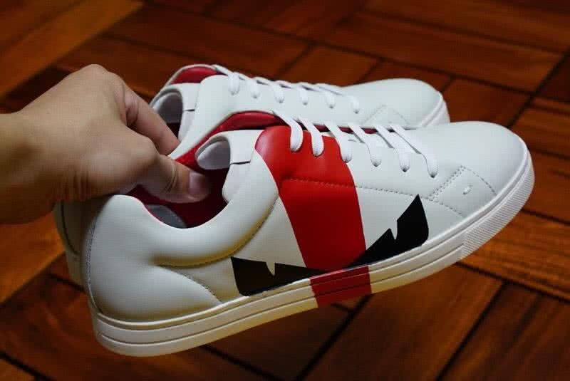 Fendi Sneakers White Red And Blakc Men 4
