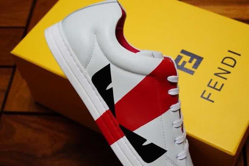 Fendi Sneakers White Red And Blakc Men 8