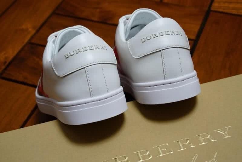 Burberry Fashion Comfortable Sneakers Cowhide Pink And White Women/Men 6