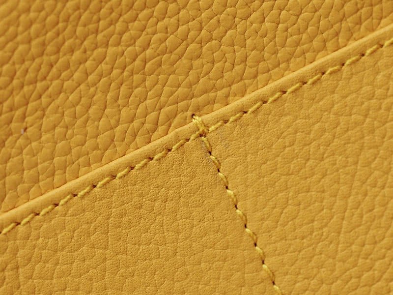 Celine Tie Nano Top Handle Bag Leather Yellow 21