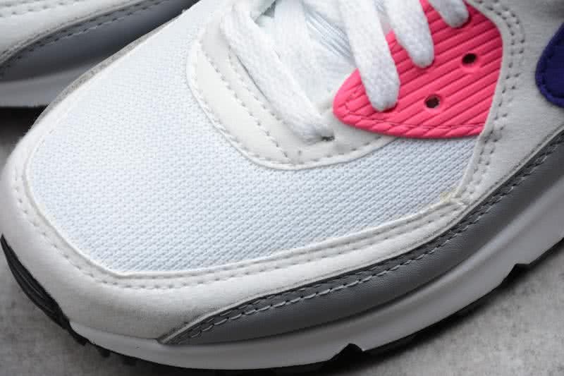 Nike Air Max 90 Essential White Pink Shoes Women 8