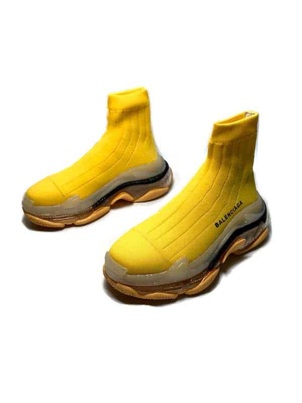 Balenciaga Speed Sock Boots Yellow Men Women 2