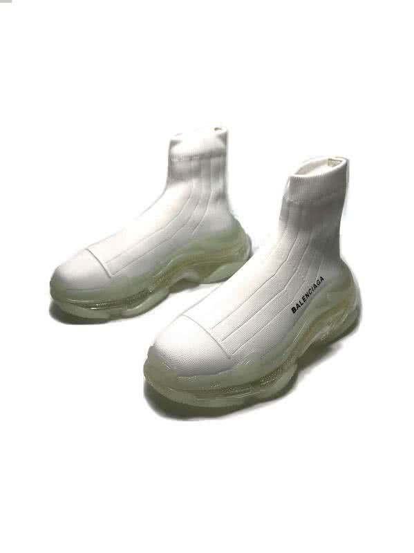 Balenciaga Speed Sock Boots All White Men Women 2
