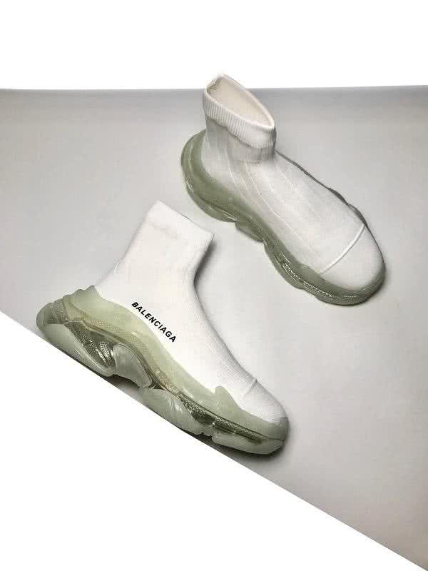Balenciaga Speed Sock Boots All White Men Women 6