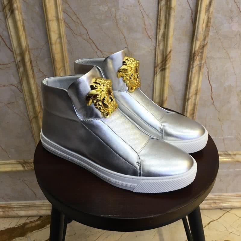 Versace Fashion Casual Shoes 3D Medusa Sliver Men 1
