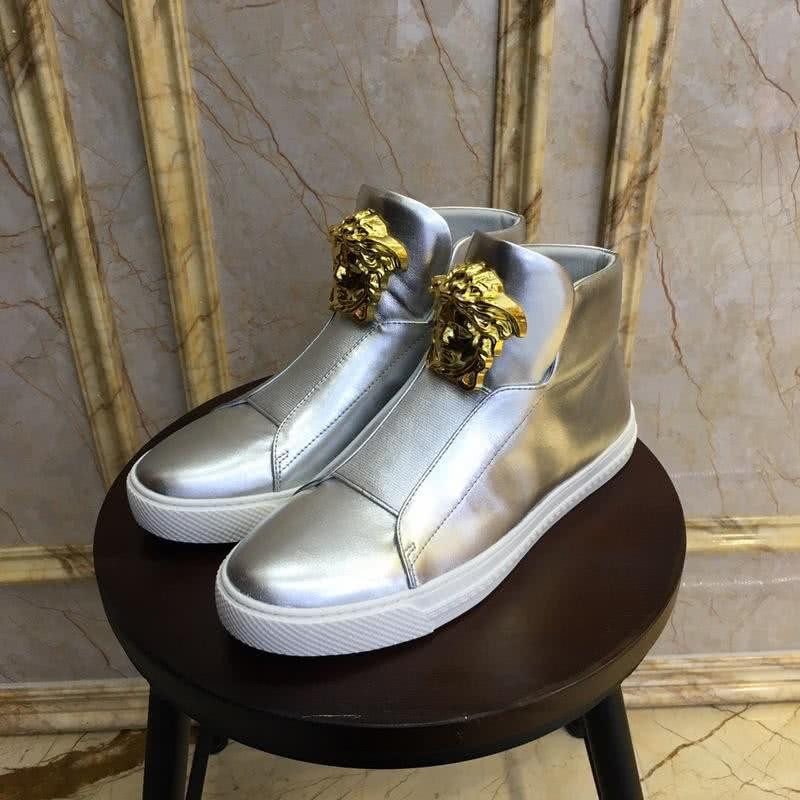 Versace Fashion Casual Shoes 3D Medusa Sliver Men 3