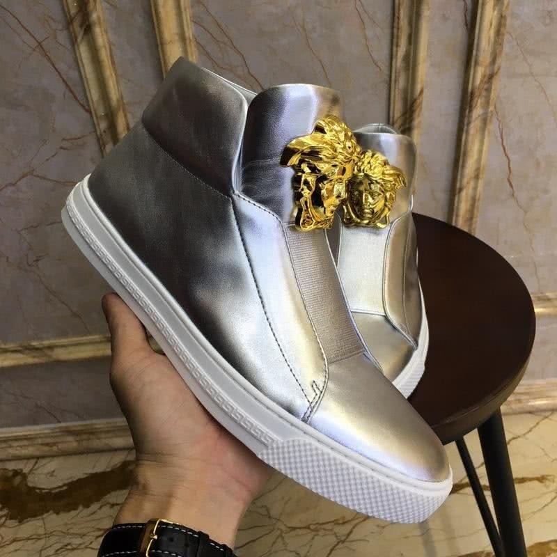 Versace Fashion Casual Shoes 3D Medusa Sliver Men 5