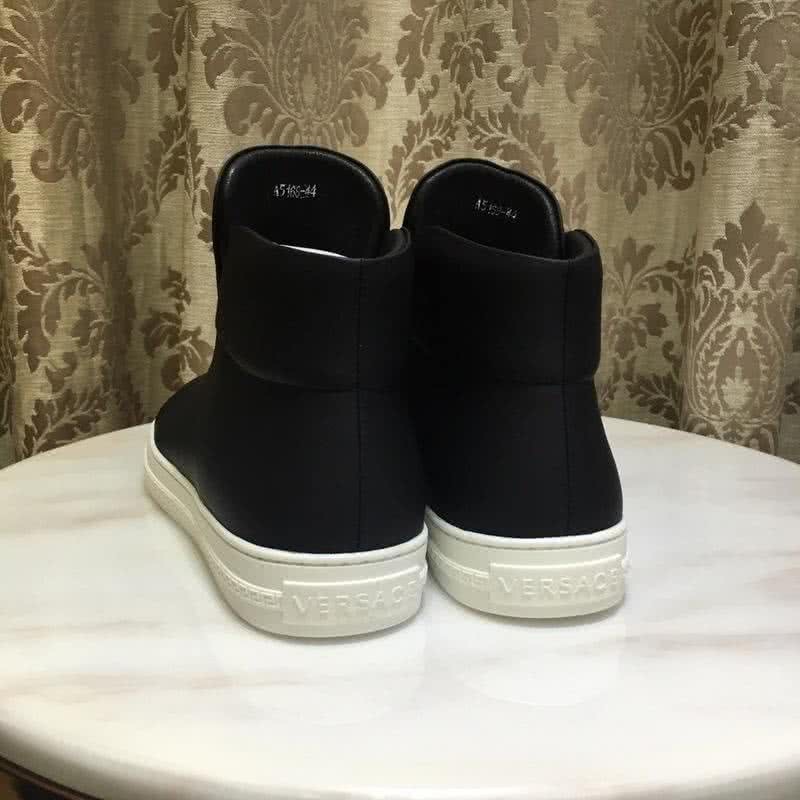 Versace New Casual Shoes Cowhide Matte Black  Men 4