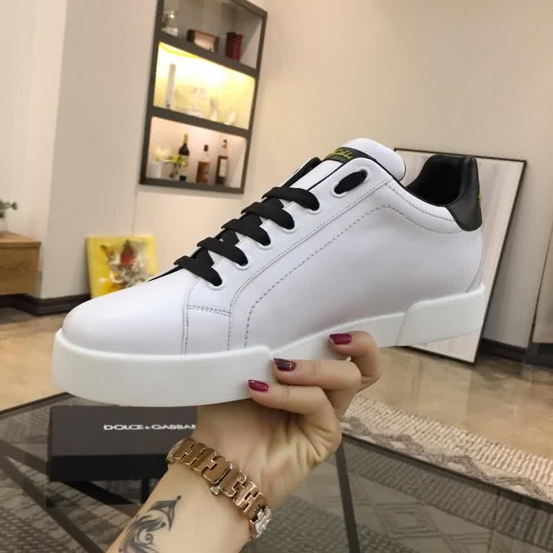 Dolce & Gabbana Sneakers Black Embroidery White Men 4