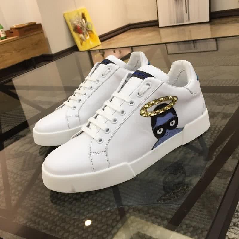 Dolce & Gabbana Sneakers Embroidery White Men 1